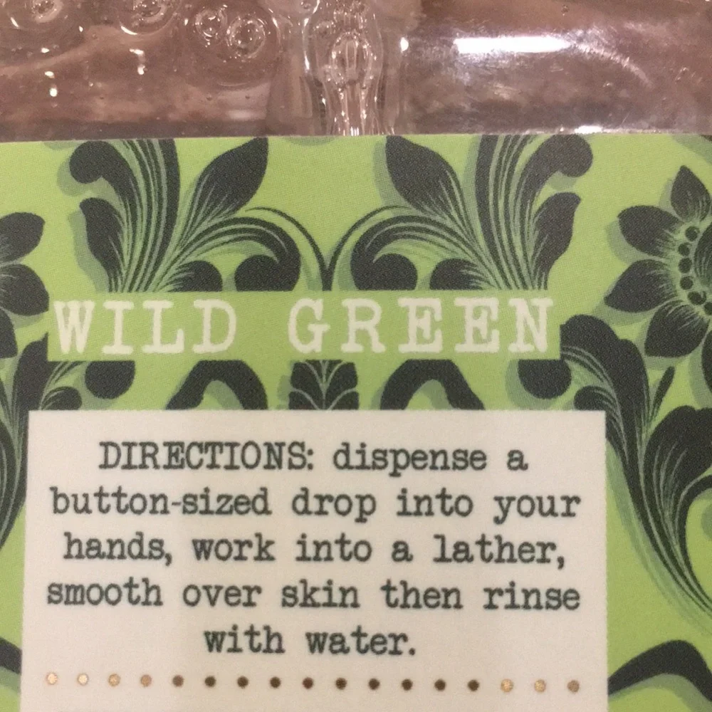WildGreenCoconut Lime Scented Soothing Hand Soap with Coconut Oil large 17oz NWT - Picture 8 of 14